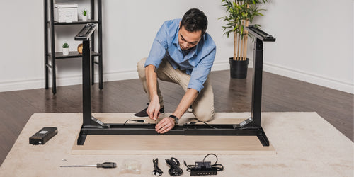 electric standing desk easy quick assembly