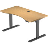 Solo Ryzer Bamboo — The Eco Sit Stand Desk