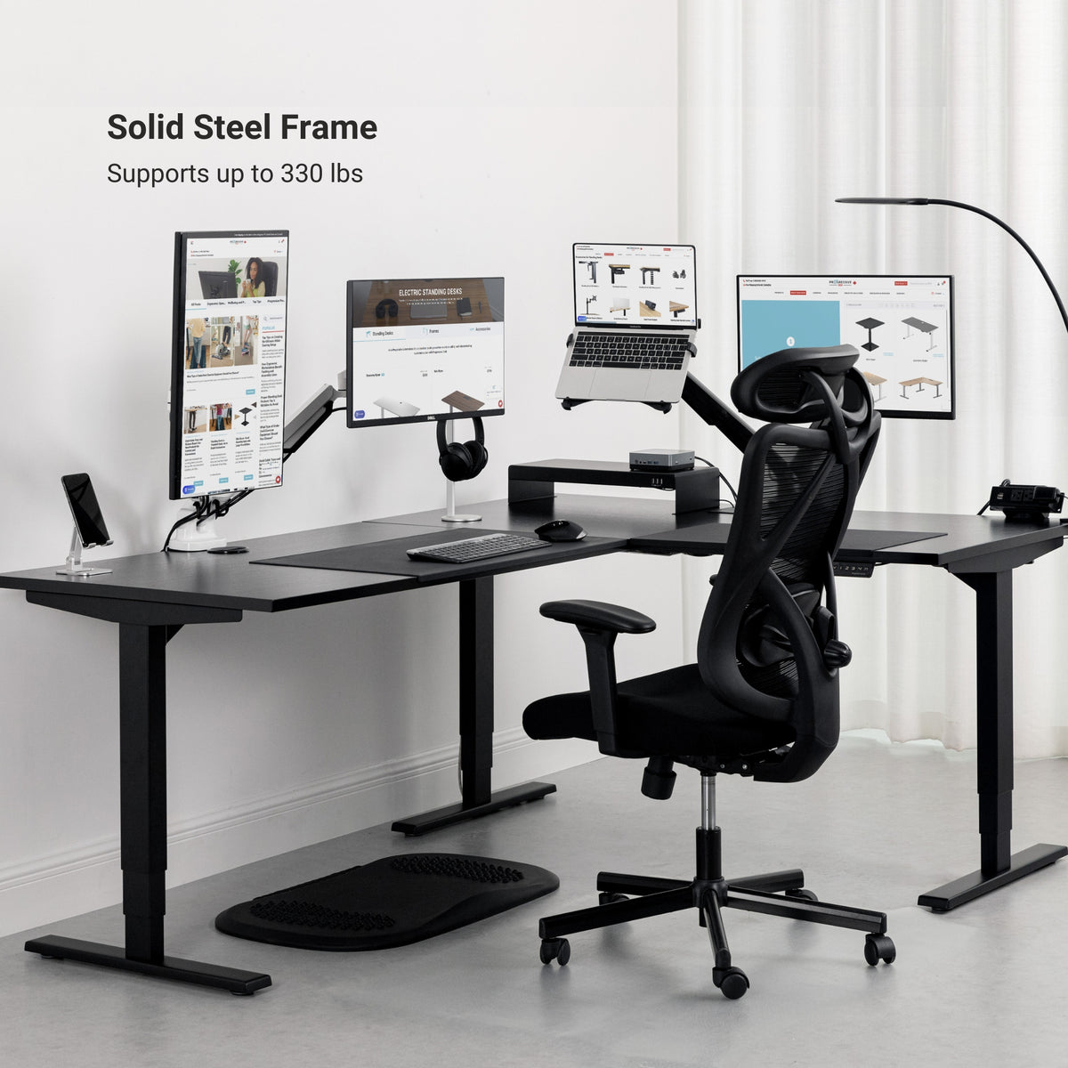 Electric Gaming Corner Desk 72x60